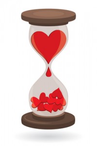 Hearts in Sand Clock
